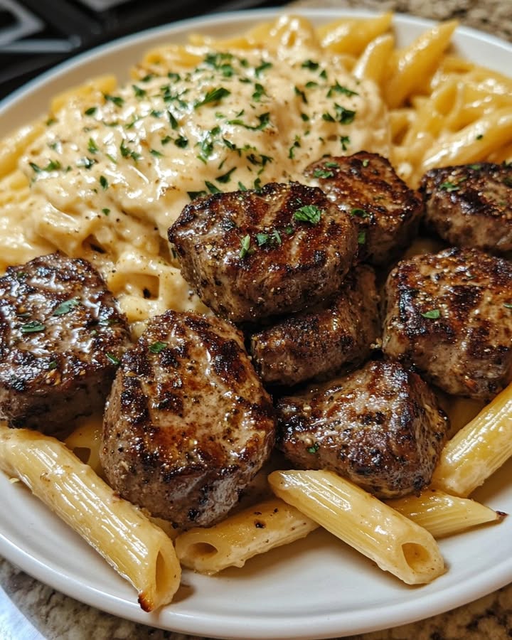Creamy Cajun Steak Bites