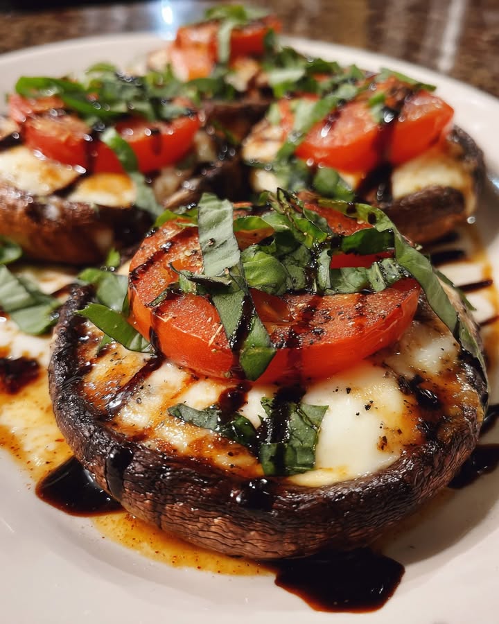 Garlic Caprese Portobellos: The Savory Delight You'll Adore 2 Garlic Caprese Portobellos