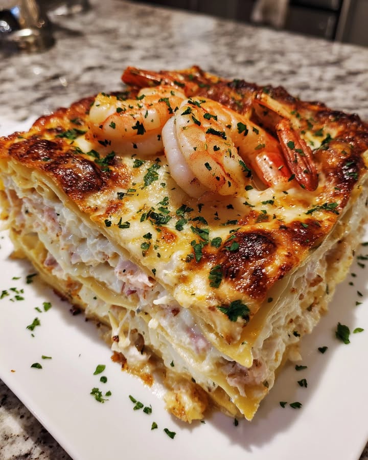 Seafood Shrimp Lasagna: The Best Savory Delight 2 Seafood Shrimp Lasagna