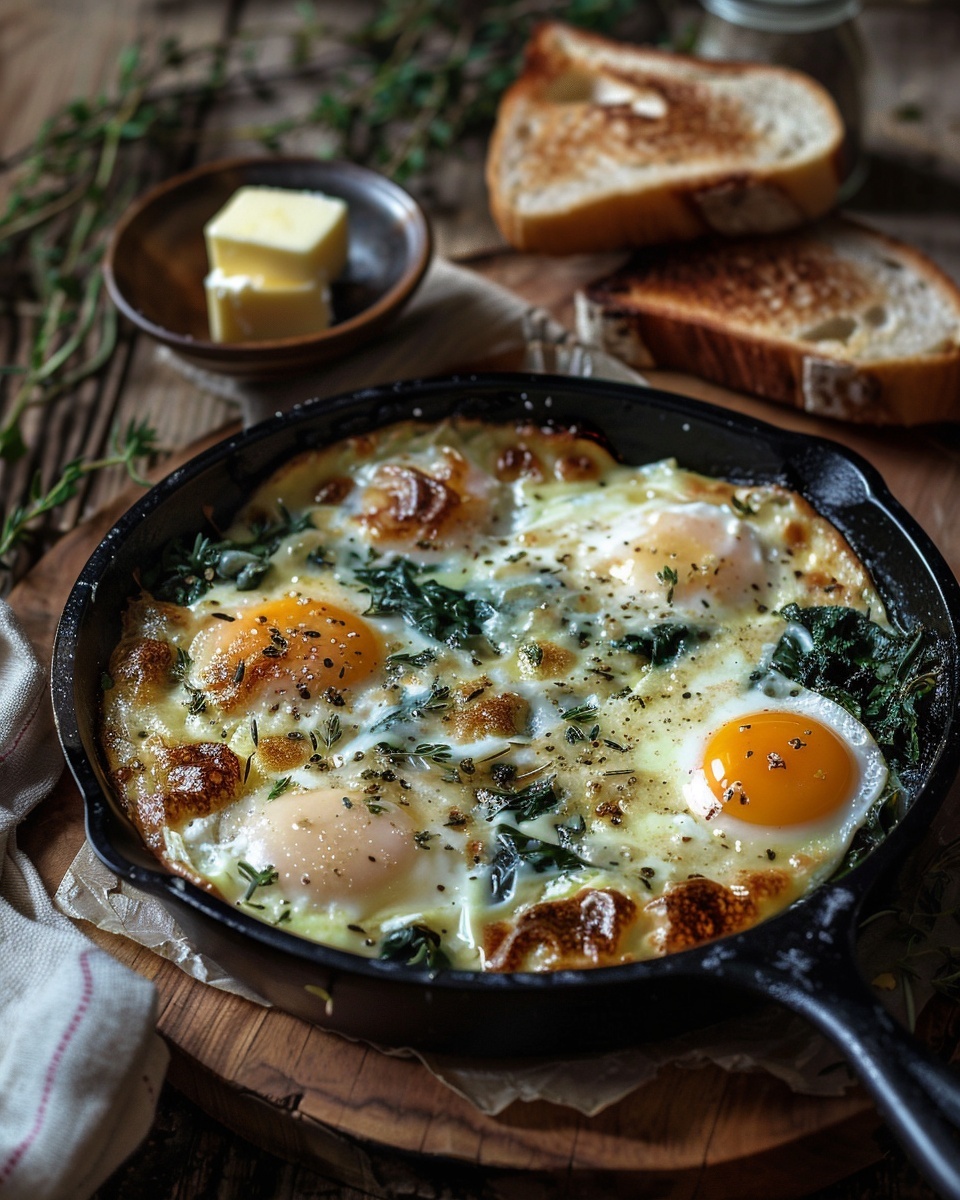 Baked Eggs with Spinach