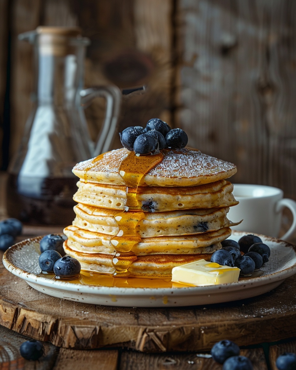 Delicious Blueberry Oat Pancakes with Honey: A Perfect Breakfast Treat 8 Blueberry Oat Pancakes with Honey