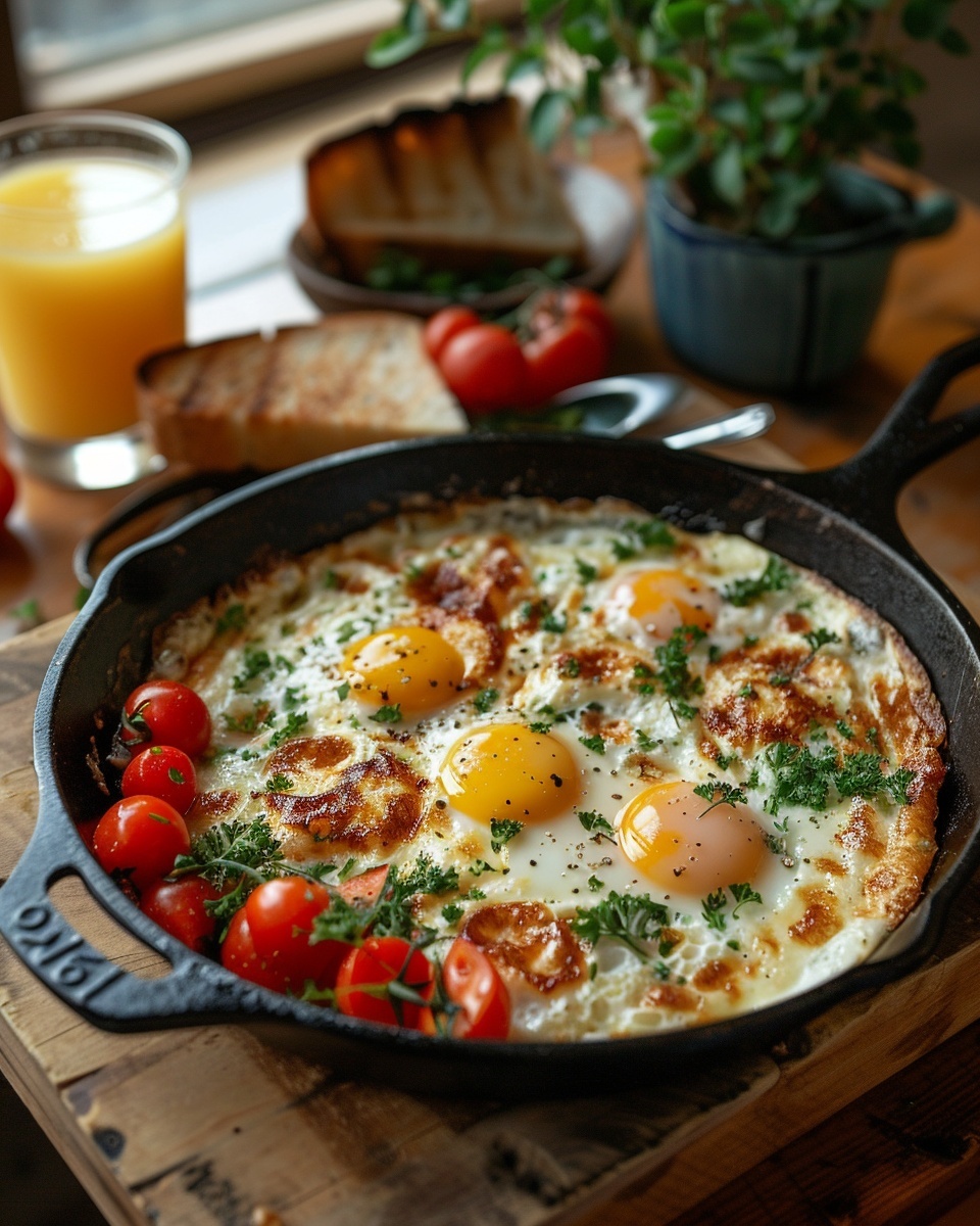 Breakfast Skillet with Eggs and Veggies