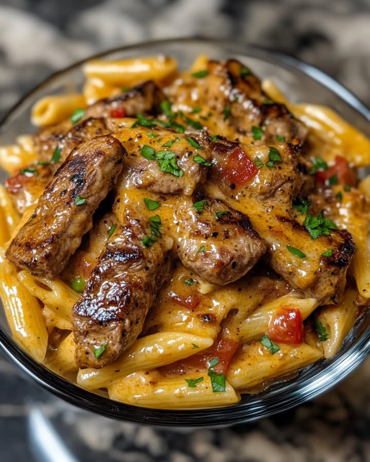 Cajun Steak Penne: A Savory and Spicy Pasta Delight 2 Cajun Steak Penne