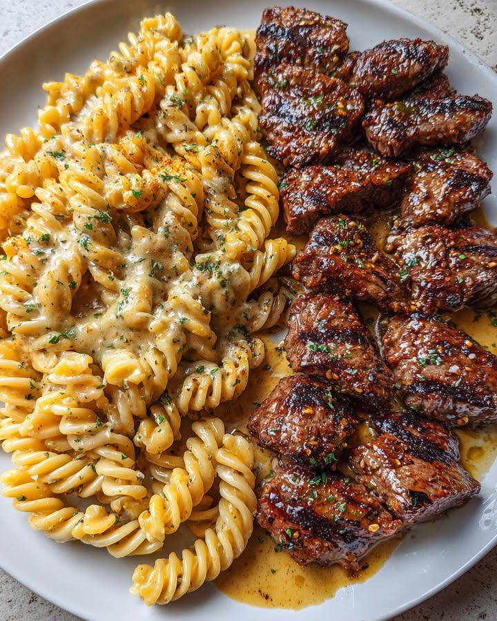 Cajun Steak Rotini: Savory and Spicy Pasta Delight 2 Cajun Steak Rotini