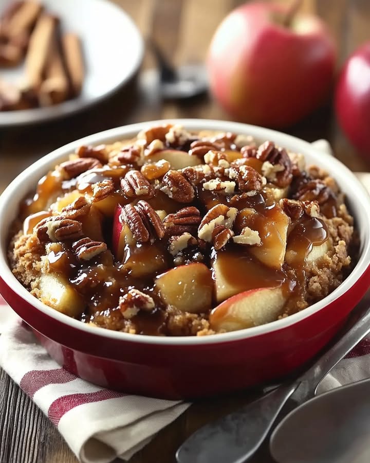 Caramel Apple Cobbler: Best Sweet & Savory Dessert 2 Caramel Apple Cobbler