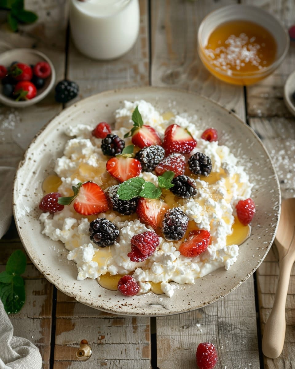 Delicious and Healthy Cottage Cheese with Fresh Fruit: A Perfect Snack 8 Cottage Cheese with Fresh Fruit