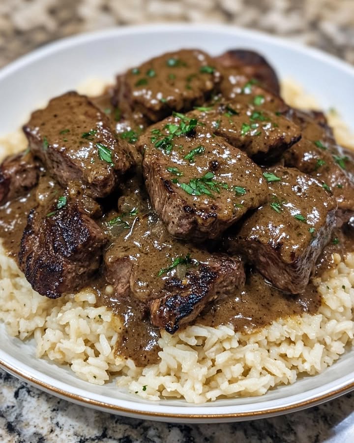 Creamy Garlic Steak