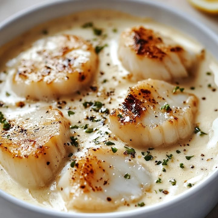 Creamy Scallop Delight: Best Savory Seafood Recipe 2 Creamy Scallop Delight