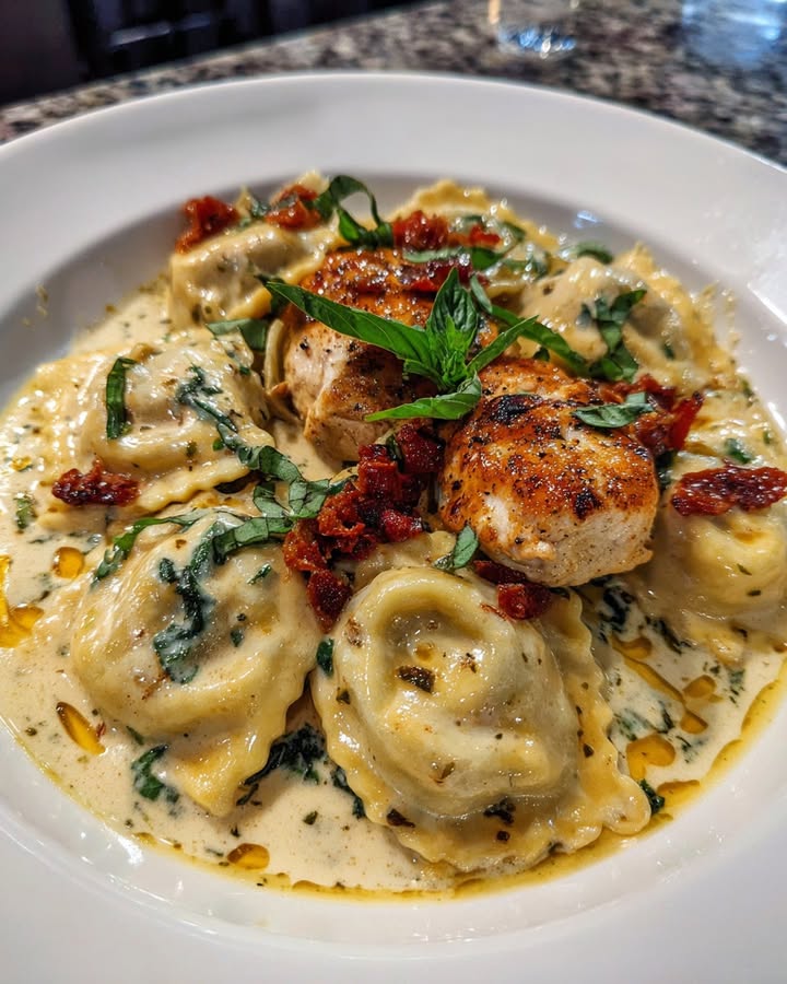 Creamy Tomato Chicken Ravioli: Irresistibly Savory Delight 2 Creamy Tomato Chicken Ravioli