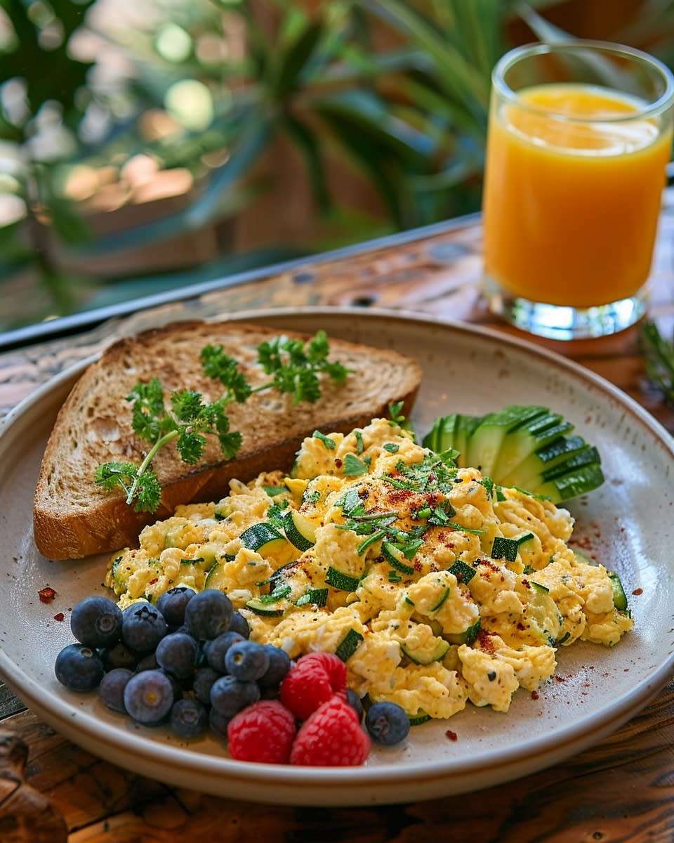 How to Make a Delicious Egg White Scramble with Zucchini 8 Egg White Scramble with Zucchini