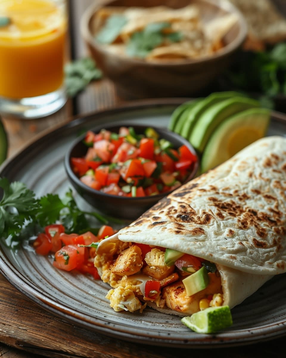 How to Make the Perfect Egg and Chicken Breakfast Wrap 8 Egg and Chicken Breakfast Wrap