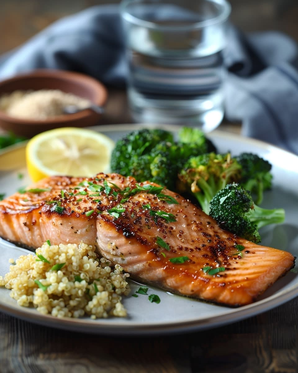 Delicious Grilled Salmon with Quinoa: A Healthy and Flavorful Meal 8 Grilled Salmon with Quinoa