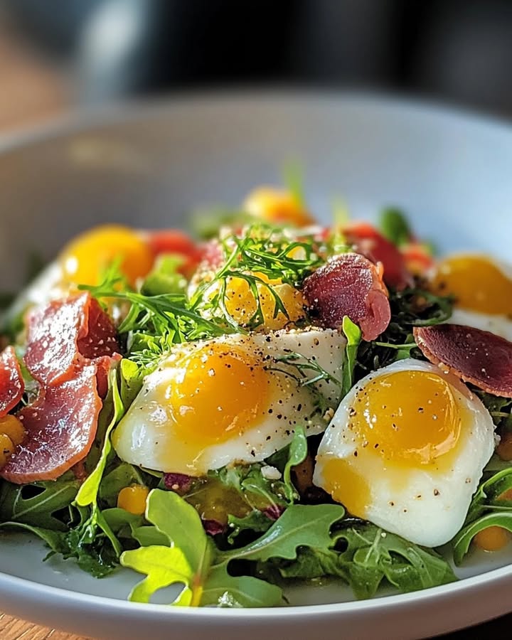 Lyonnaise Salad Delight: The Authentic French Flavor 2 Lyonnaise Salad Delight