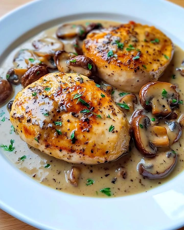 Mustard Mushroom Chicken