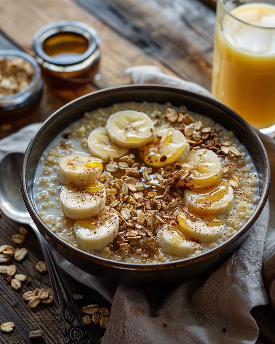 Delicious Quinoa Breakfast Bowl with Almond Milk: A Nutritious Start to Your Day 8 Quinoa Breakfast Bowl with Almond Milk