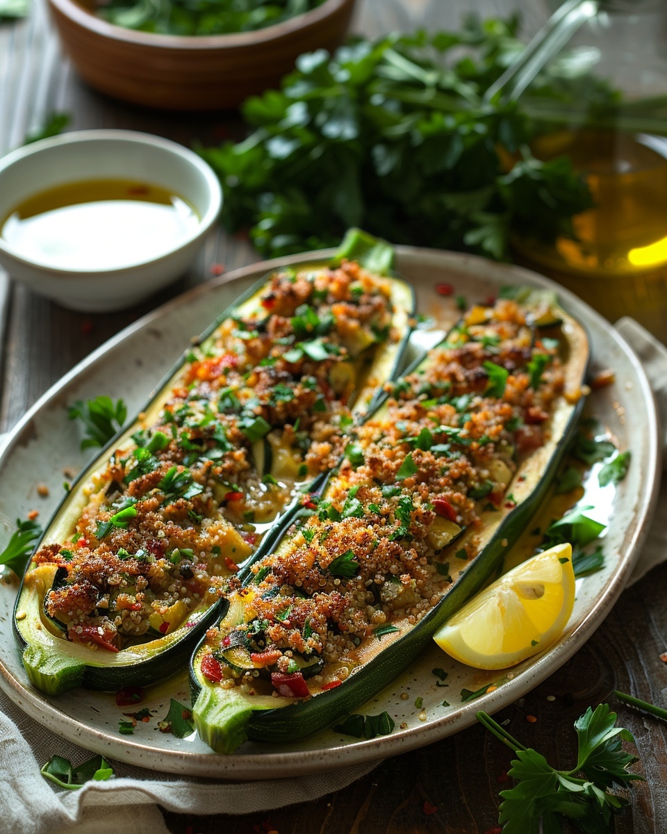 Stuffed Zucchini Boats