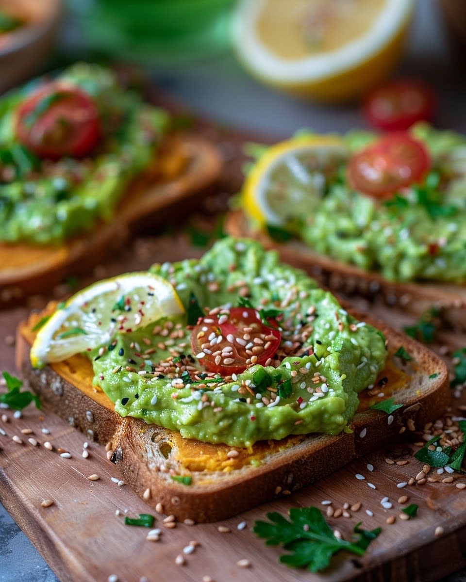 Delicious and Healthy Sweet Potato Toast with Avocado: A Vegan Breakfast Delight 8 Sweet Potato Toast with Avocado