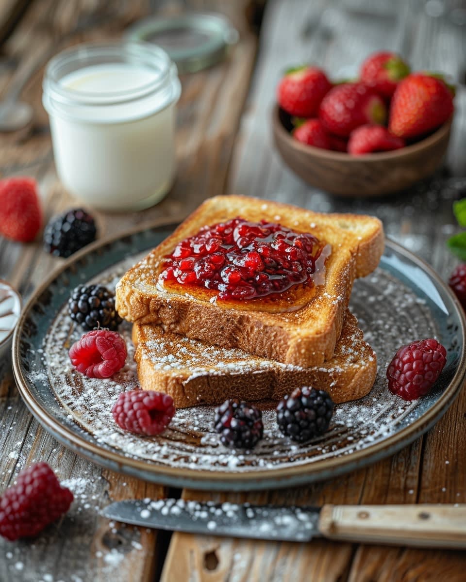 Delicious and Nutritious: A Guide to Making the Perfect Toast with Butter and Jam 8 Toast with Butter and Jam