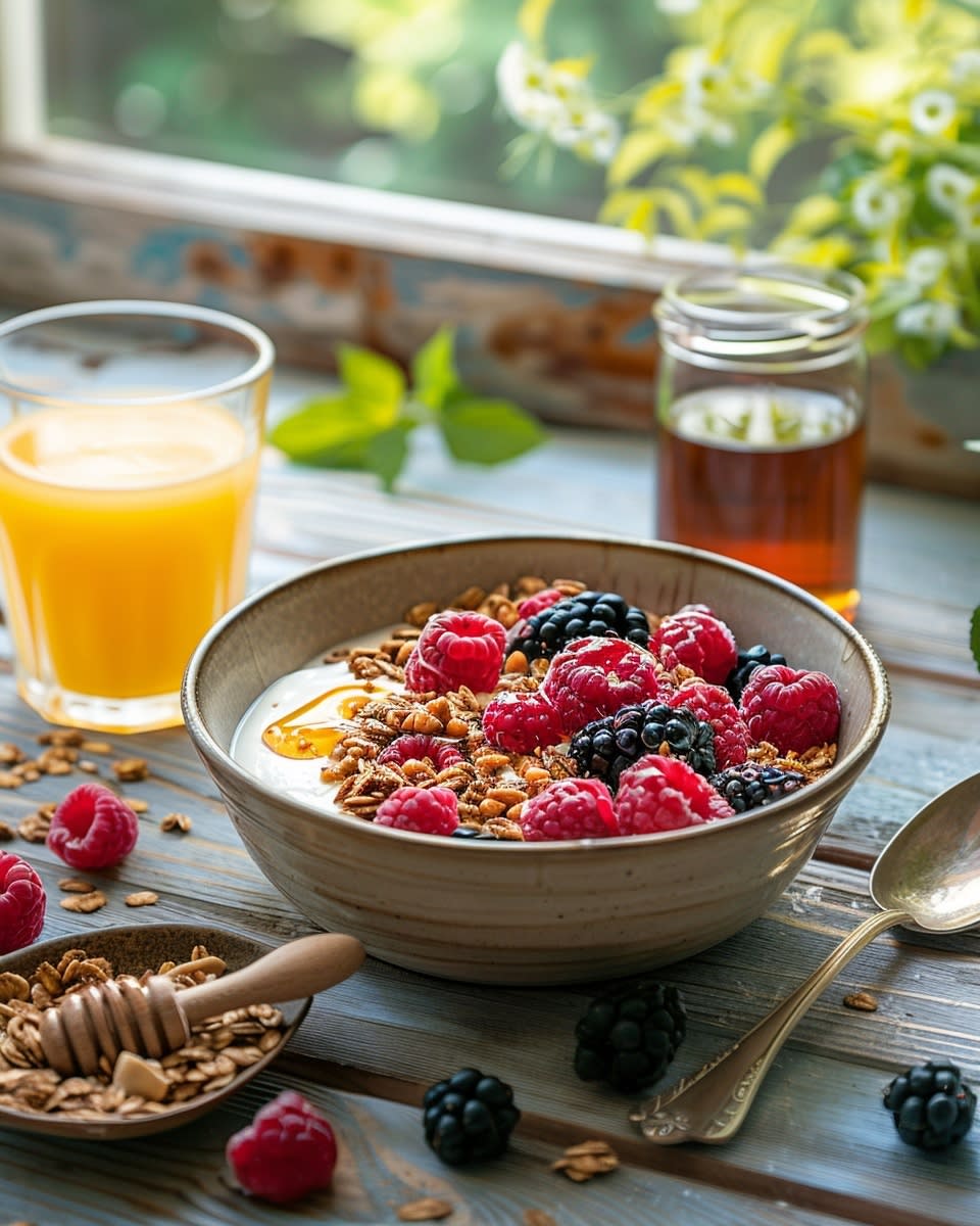 Delicious and Nutritious Yogurt Bowl with Seeds and Berries 8 Yogurt Bowl with Seeds and Berries
