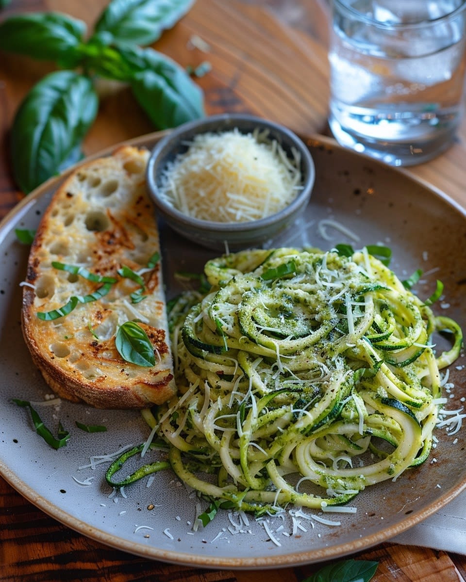 Delicious Zucchini Noodles with Pesto: A Healthy and Flavorful Meal 8 Zucchini Noodles with Pesto