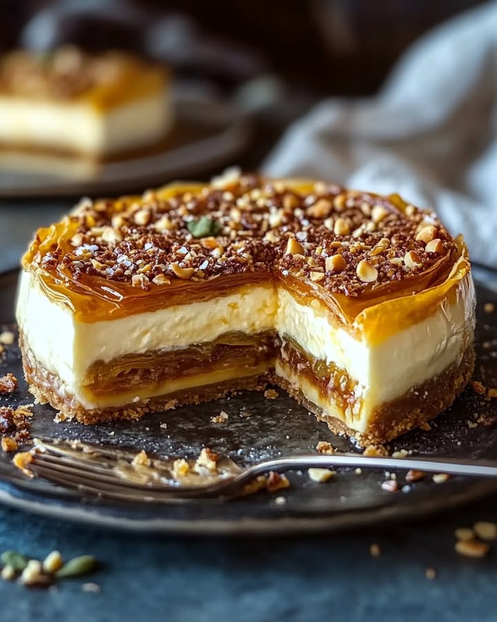 Baklava Cheesecake Fusion: The Ultimate Decadent Dessert 2 Baklava Cheesecake Fusion
