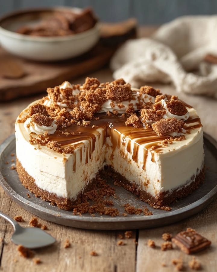 Biscoff Caramel Cheesecake: The Irresistibly Creamy Dessert 2 Biscoff Caramel Cheesecake