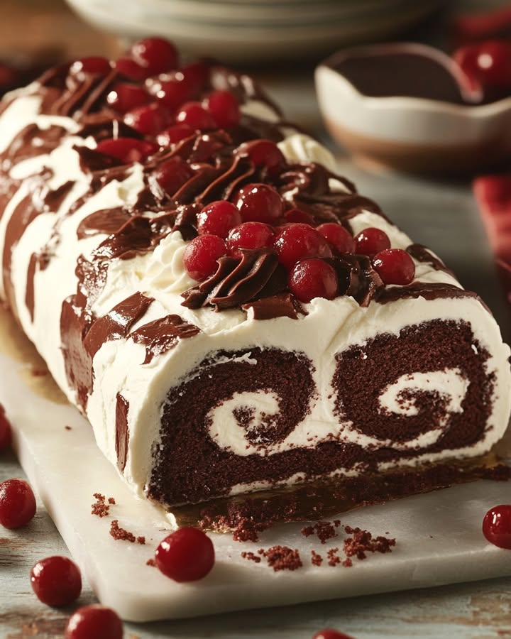 Cherry Chocolate Roll