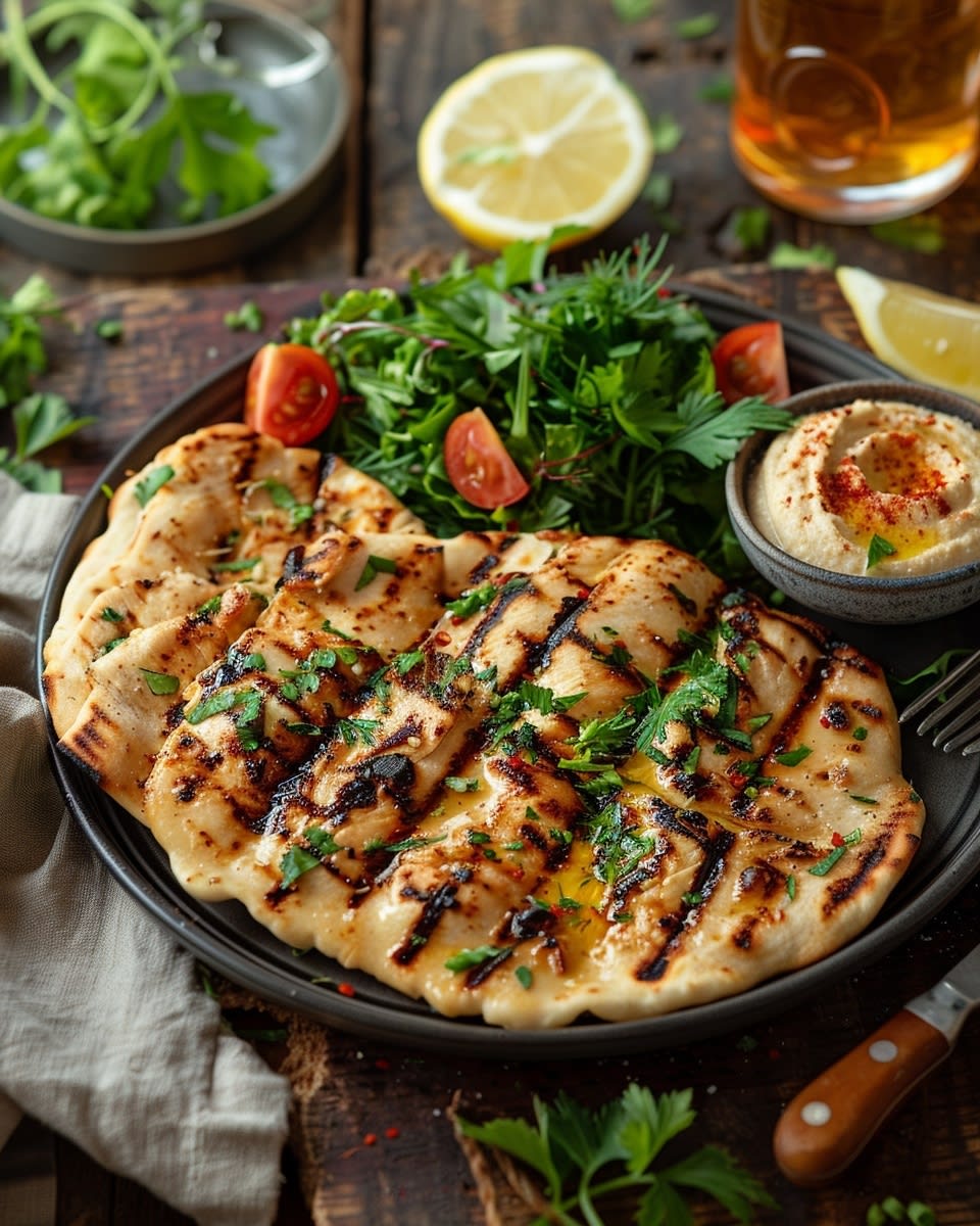 Grilled Chicken Flatbread