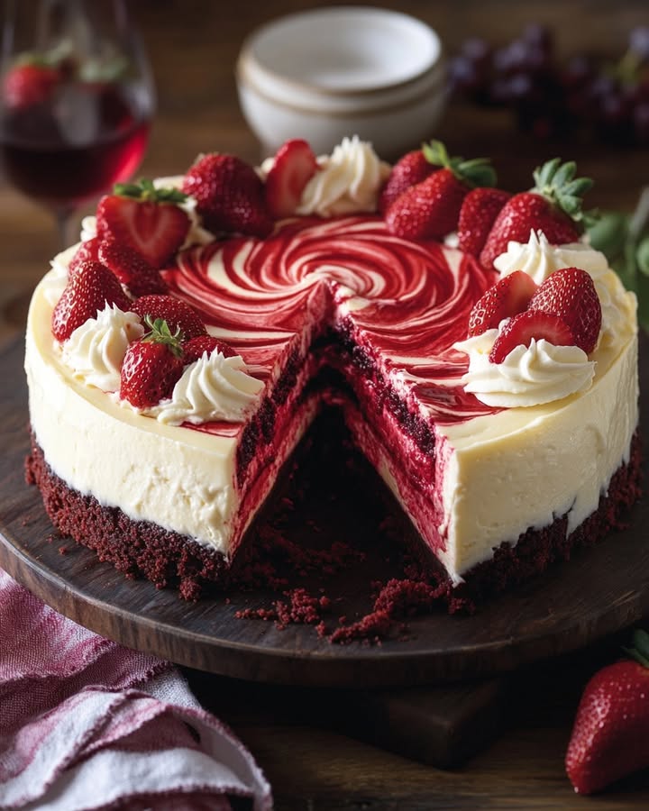 Indulgent Velvet Cheesecake