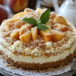Peach Streusel Cheesecake