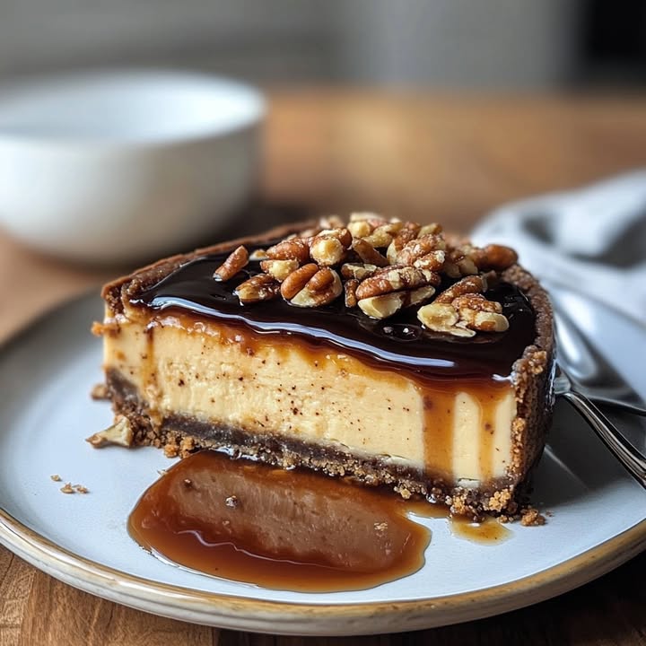 Pecan Caramel Cheesecake