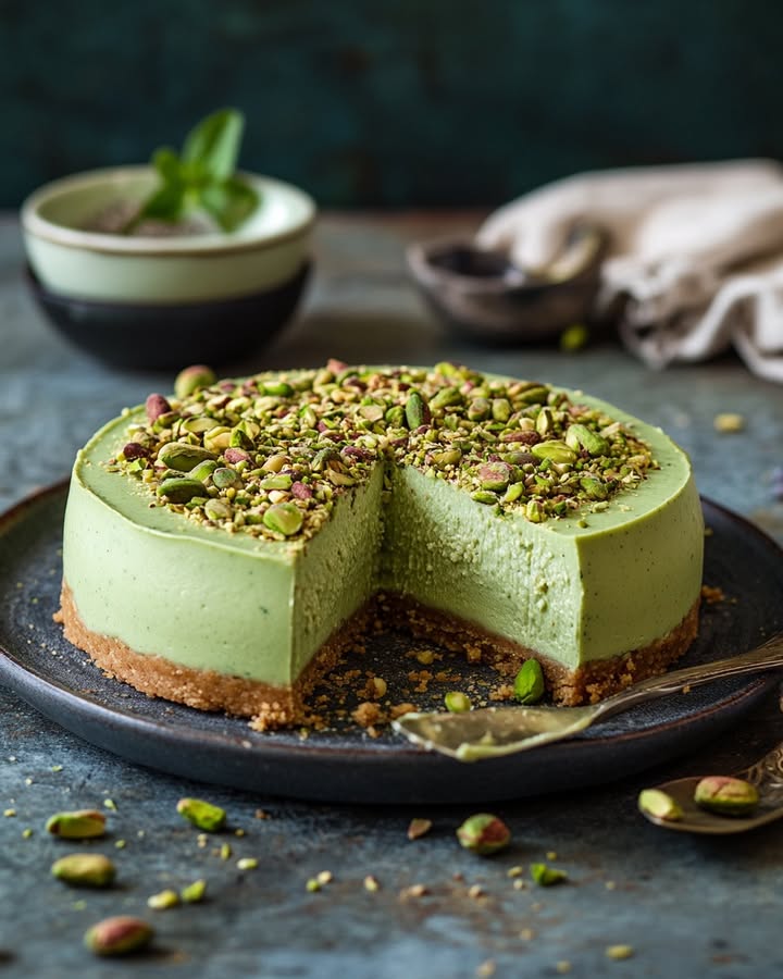 Pistachio Cheesecake Delight: Best Creamy Dessert Recipe 2 Pistachio Cheesecake Delight