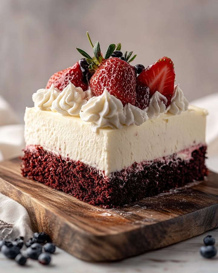 Strawberry Velvet Cheesecake