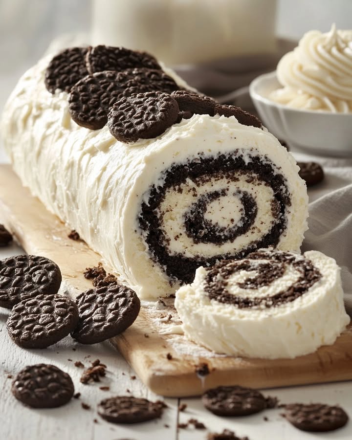 Cookies & Cream Roll: The Irresistibly Creamy Dessert 2 Cookies & Cream Roll