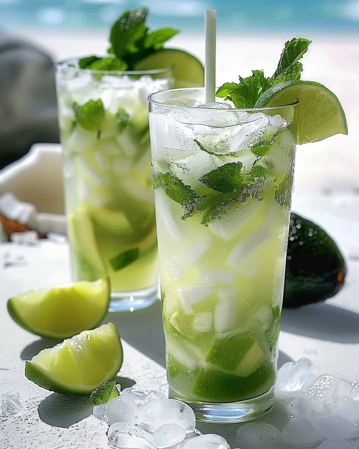Creamy Avocado Coconut Mojito: A Refreshing Twist 2 avocado coconut mojito Elite Cooking Recipes