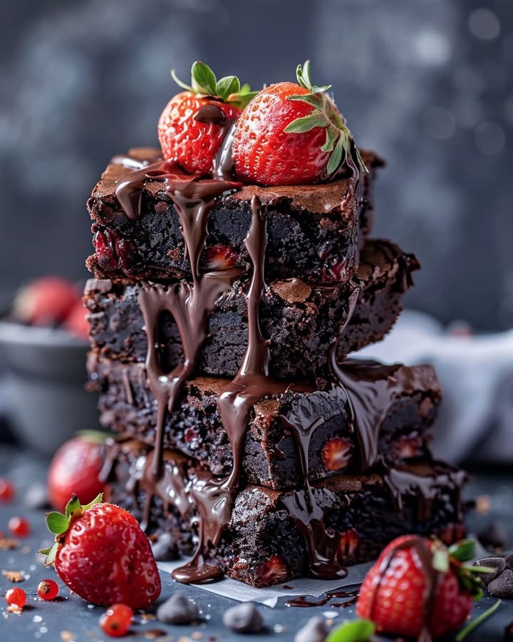 Chocolate Covered Strawberry Brownies: A Decadent Twist 2 chocolate strawberry brownies Elite Cooking Recipes