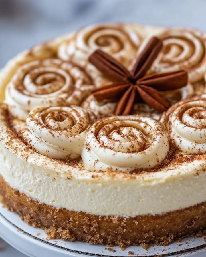 Cinnamon Roll Cheesecake: A Creamy, Spicy Delight 2 cinnamon roll cheesecake 1 Elite Cooking Recipes
