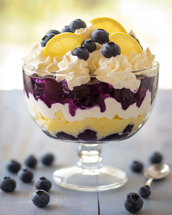 Lemon Blueberry Trifle: A Tangy Sweet Delight for Any Gathering 1 Lemon Blueberry Delight