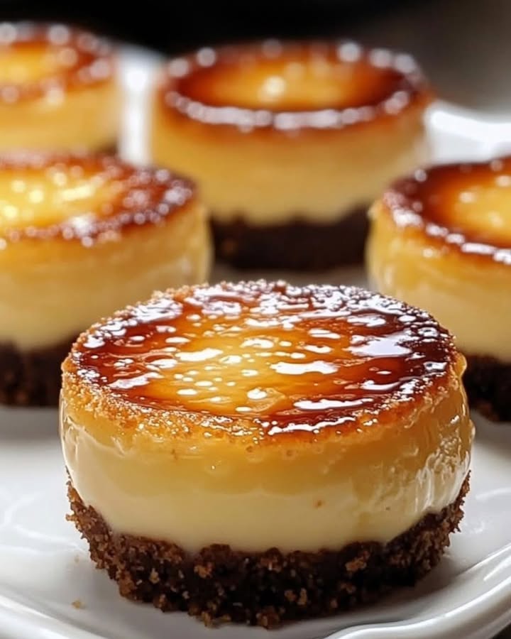 Mini Cheesecake Brûlées: Creamy & Crispy Dessert Delight 2 mini cheesecake br l es Elite Cooking Recipes