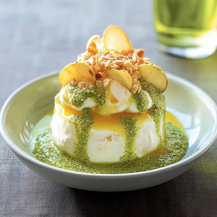 Heavenly Pistachio Floating Island: A French Dessert Delight 2 pistachio floating island Elite Cooking Recipes