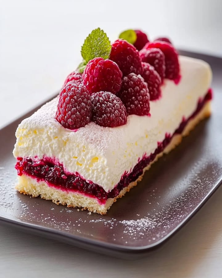 Raspberry Mascarpone Log: A No-Bake Holiday Delight 2 raspberry mascarpone log Elite Cooking Recipes
