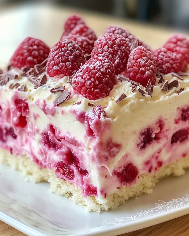Raspberry White Chocolate Delight: A Perfectly Balanced Poke Cake 2 raspberry white chocolate delight Elite Cooking Recipes