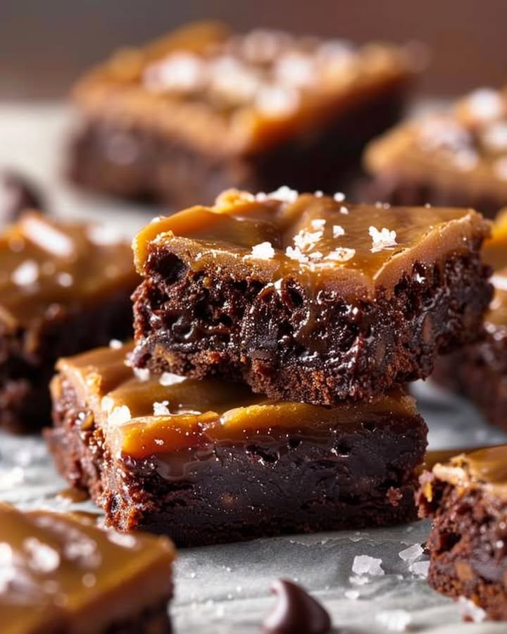 Irresistible Salted Butterscotch Fudge Brownies Recipe 2 salted butterscotch brownies Elite Cooking Recipes