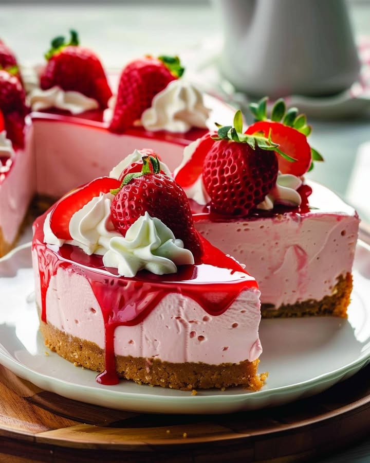 Strawberry Bliss Cheesecake: Creamy, Tangy & Perfectly Sweet 2 strawberry bliss cheesecake Elite Cooking Recipes