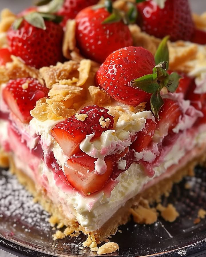 Strawberry Cheesecake Dump Cake: Easy & Delicious Dessert 2 strawberry cheesecake delight 1 Elite Cooking Recipes