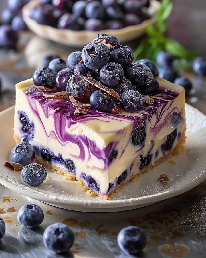 Heavenly White Chocolate Blueberry Cheesecake Recipe 2 white chocolate blueberry cheesecake Elite Cooking Recipes