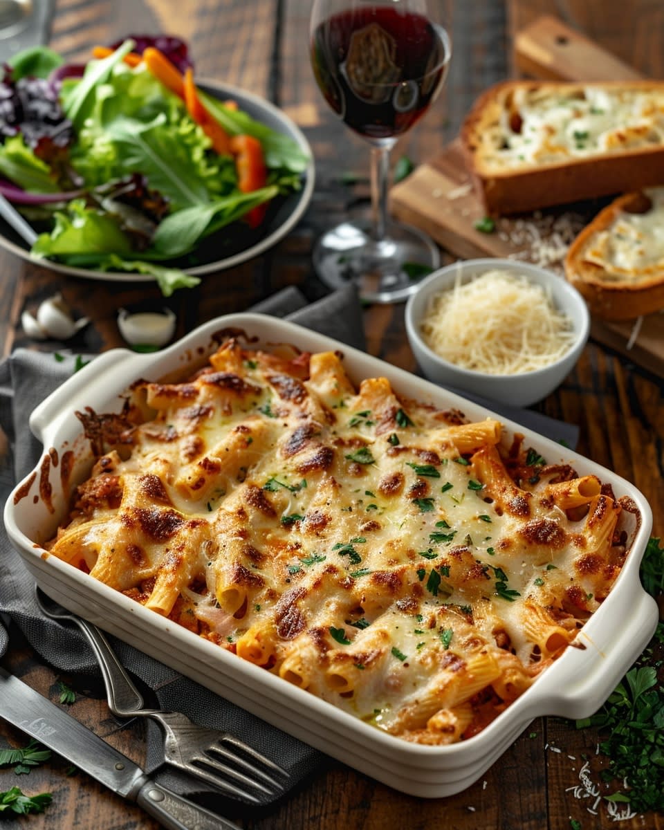 Irresistibly Cheesy Baked Ziti: A Family Favorite 2 cheesy baked ziti Elite Cooking Recipes