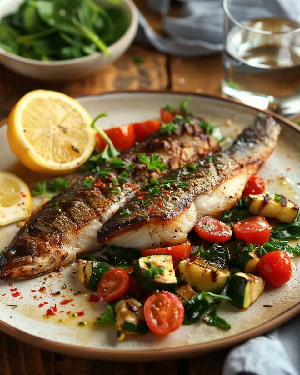 Grilled Fish with Vegetables: A Simple Summer Delight 2 grilled fish delight Elite Cooking Recipes