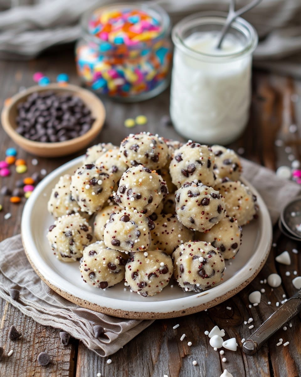 No-Bake Cookie Dough Bites: Easy, Creamy & Ready in Minutes 2 no bake dough bites Elite Cooking Recipes